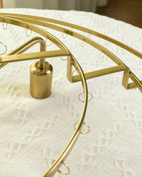 WOMO Tiered Capiz Round Chandelier-WM2346