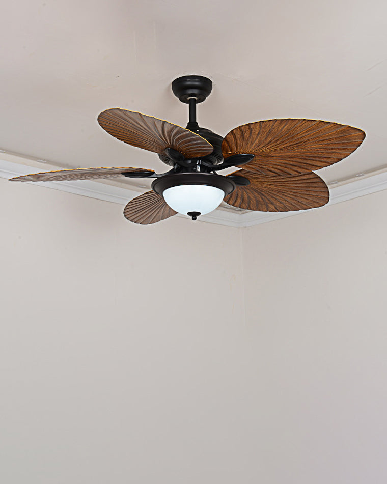 WOMO 52" Tropical Leaf Ceiling Fan Lamp-WM5005