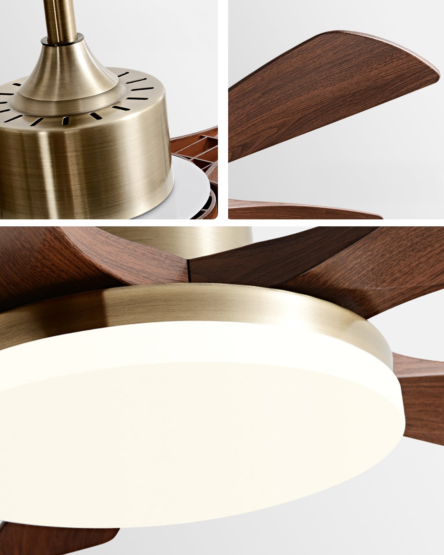 WOMO 5 Blade Ceiling Fan with Bright Light - WM5163