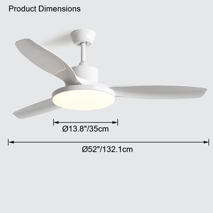 WOMO Scandi Reversible Ceiling Fan with Light-WM5002