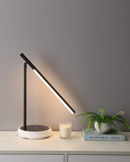 WOMO Dimmable Touch Cantilever Desk Lamp with Wireless Charger-WM8040