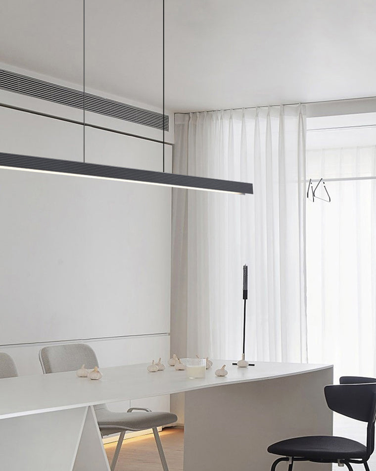 WOMO Contemporary Black Linear Led Pendant Light-WM2281