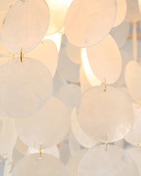WOMO Capiz Round Chandelier-WM2474