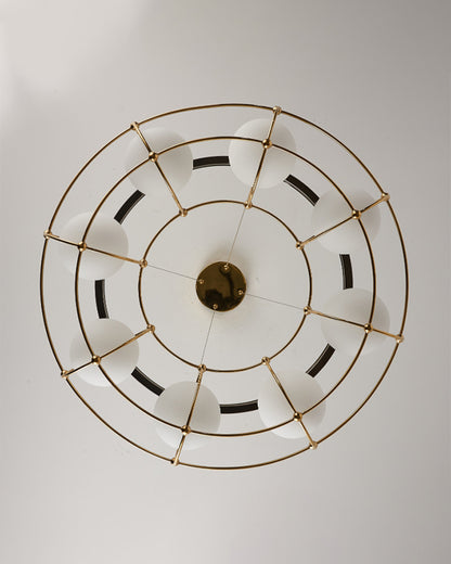 WOMO Frosted Glass Ball Round Chandelier-WM2791