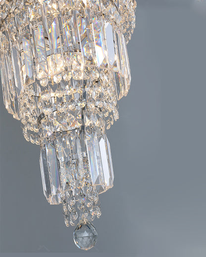 WOMO Large Tiered Crystal Chandelier-WM2389