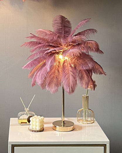 WOMO Tree Feather Table Lamp-WM8037