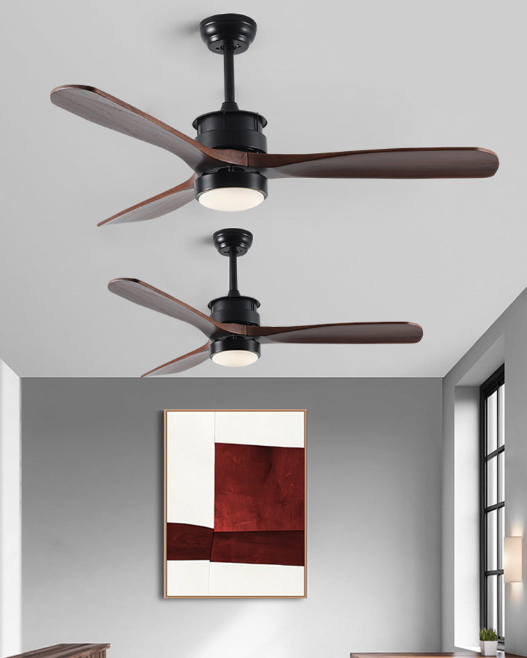 WOMO 3 Blade Black Ceiling Fan Lamp-WM5075