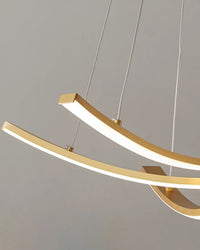 WOMO Arc Led Brass Chandelier-WM2569
