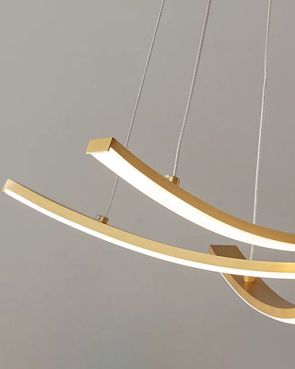 WOMO Arc Led Brass Chandelier-WM2569