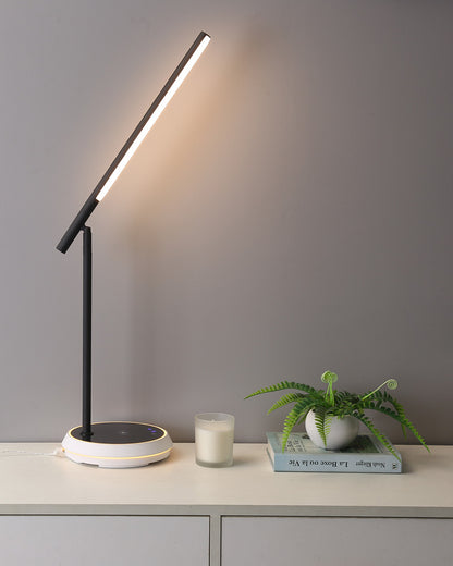 WOMO Dimmable Touch Cantilever Desk Lamp with Wireless Charger-WM8040