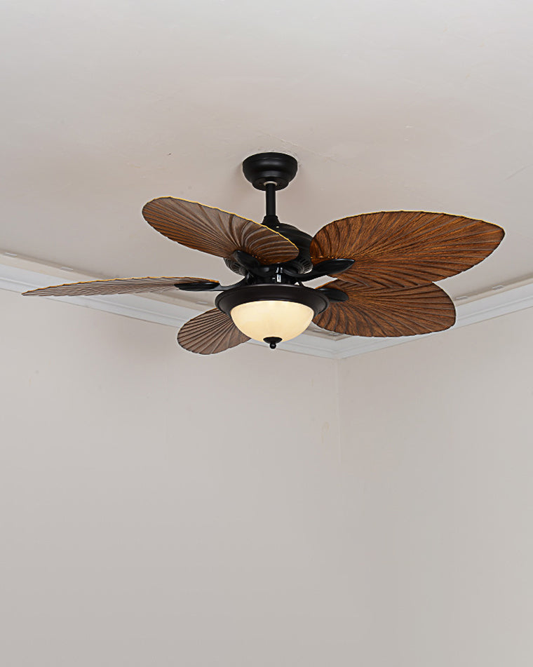 WOMO 52" Tropical Palm Leaf Ceiling Fan Lamp-WM5005