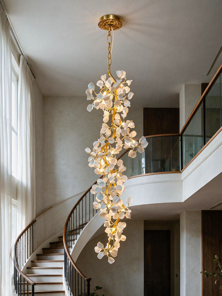 WOMO Ginkgo Staircase Chandelier-WM3355