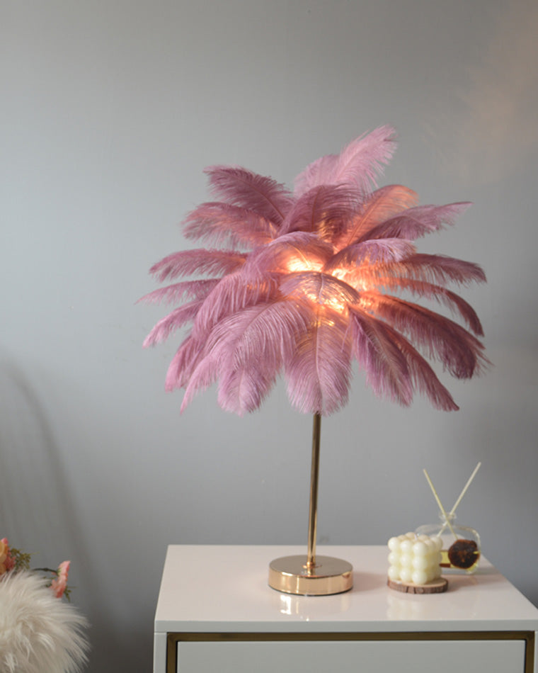 WOMO Tree Feather Table Lamp-WM8037