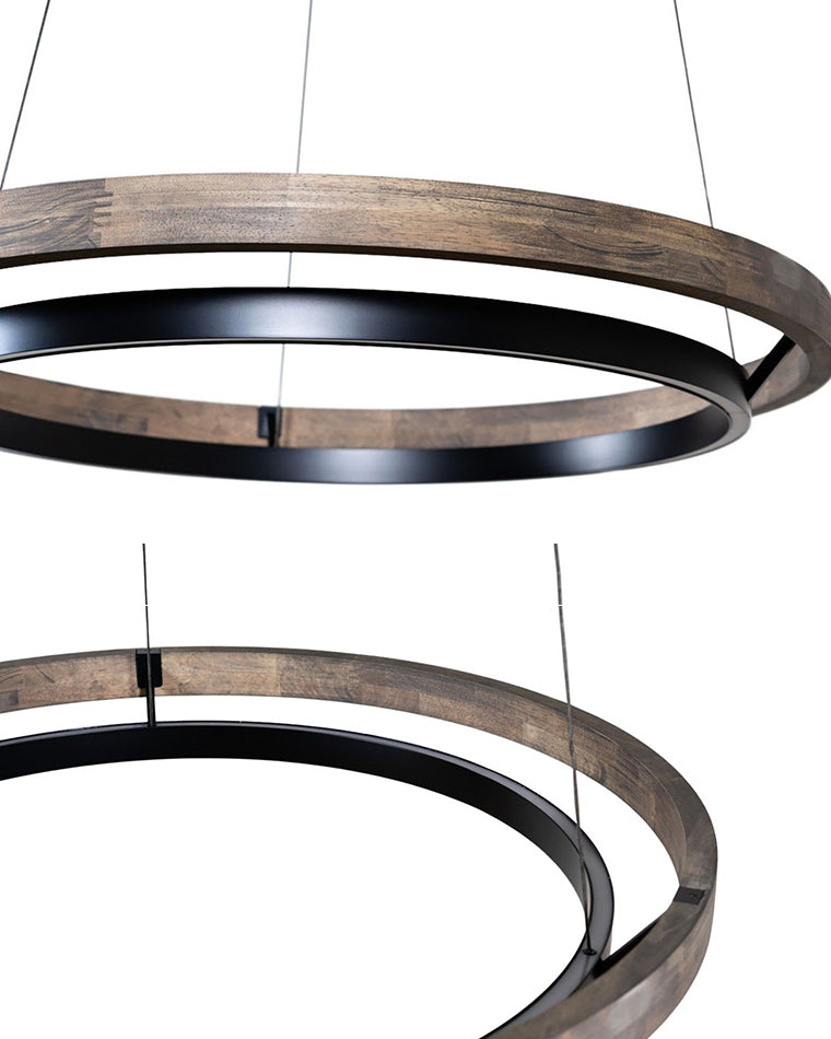 WOMO Circular Led Wood Chandelier-WM2492