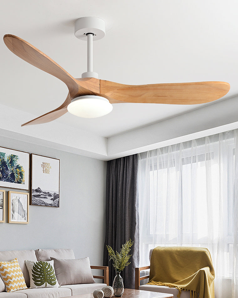 WOMO 52" Propeller Wood Ceiling Fan Lamp-WM5008