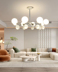 WOMO Space Age Glass Globe Chandelier-WM2290