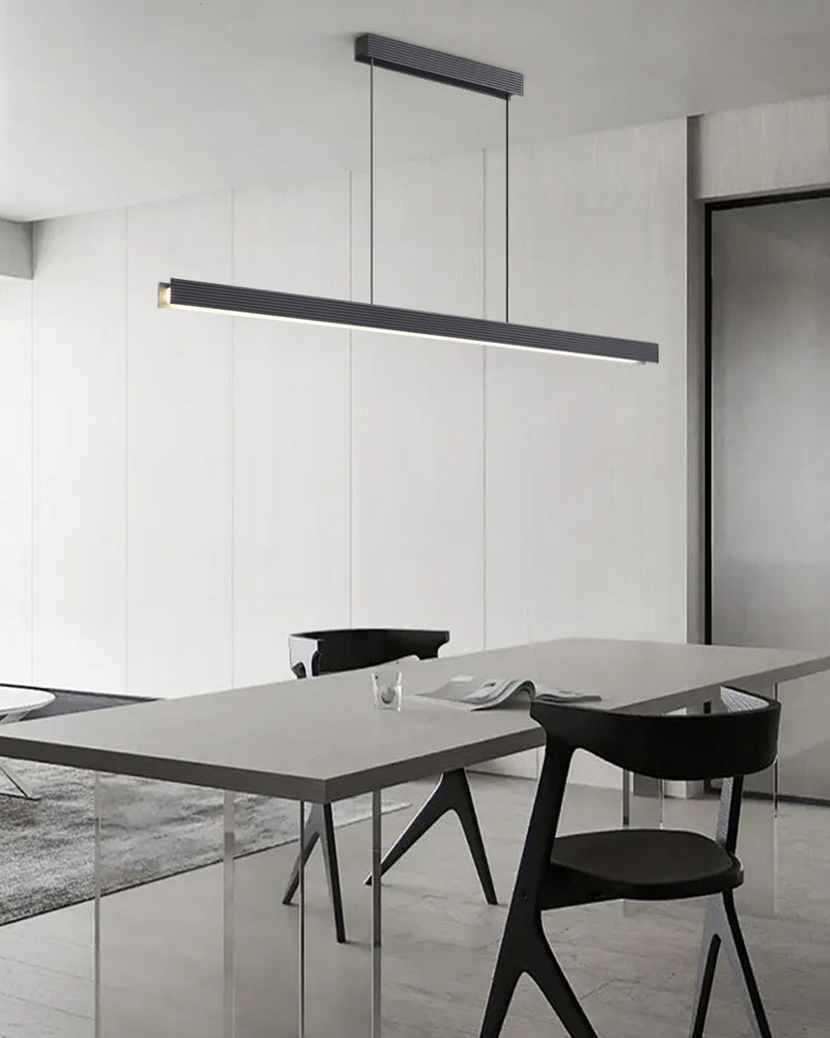 WOMO Contemporary Black Linear Led Pendant Light-WM2281