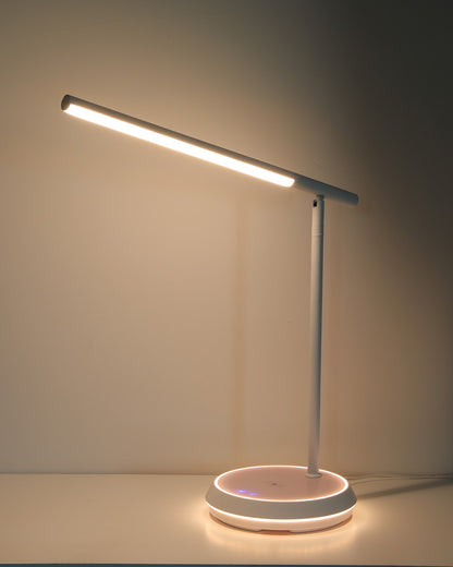 WOMO Dimmable Touch Cantilever Desk Lamp with Wireless Charger-WM8040