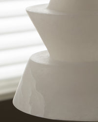 WOMO Hat Shaded Alabaster Pendant Light-WM2896