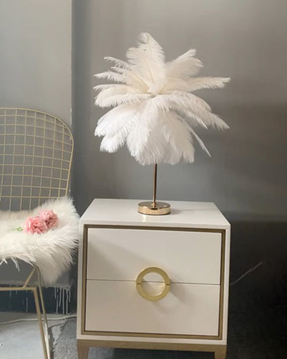 WOMO Tree Feather Table Lamp-WM8037