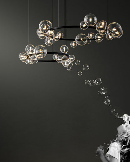 WOMO Circular Glass Bubble Chandelier-WM2292