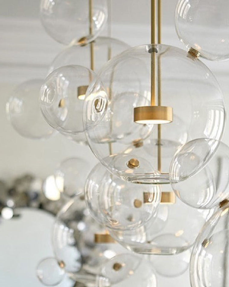 WOMO Glass Bubble Multi Pendant Light-WM2479