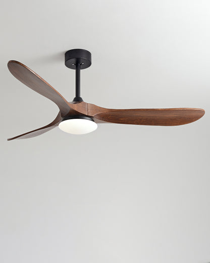 WOMO 52" Propeller Wood Ceiling Fan Lamp-WM5008