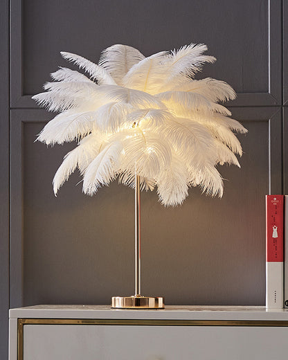 WOMO Tree Feather Table Lamp-WM8037