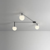 WOMO Custom Frosted Glass Globe Ceiling Light-WM1029