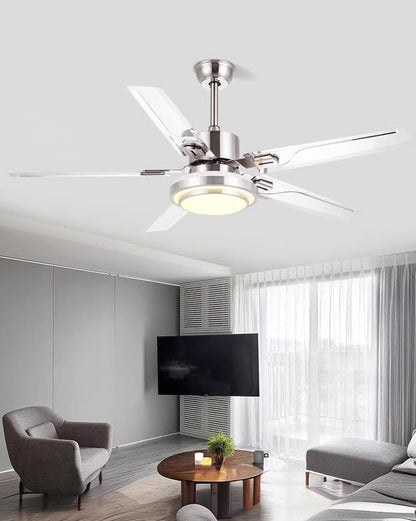 WOMO Slimline Stainless Steel Ceiling Fan Lamp-WM5112