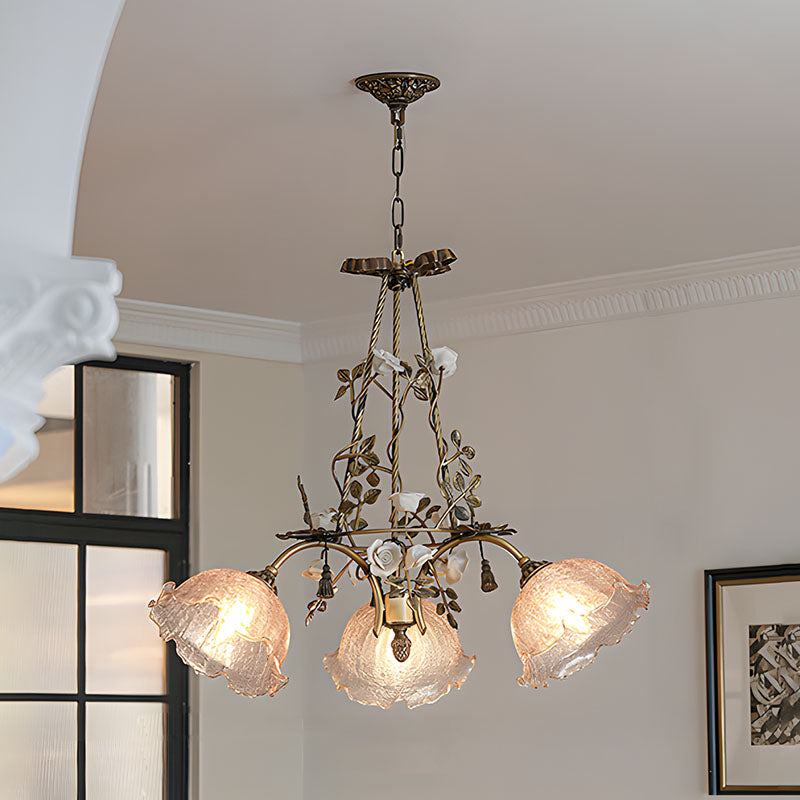 WOMO French Ribbed Glass Pendant Light-WM3237