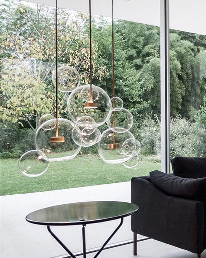 WOMO Glass Bubble Multi Pendant Light-WM2479