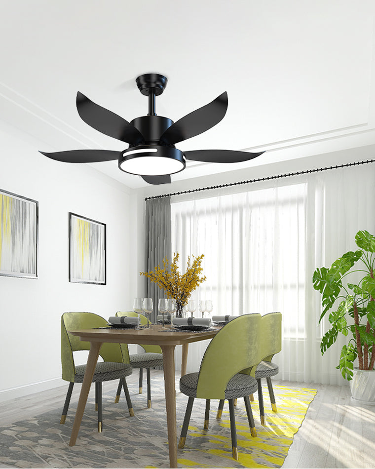 WOMO 5 Blade Contemporary Ceiling Fan Lamp-WM5000