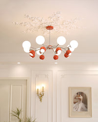 WOMO Space Age Glass Globe Chandelier-WM2290