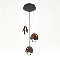 WOMO Wood Disc Cluster Pendant Light-WM3252