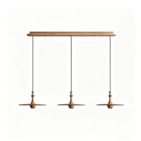 WOMO Wood Flying Saucer Chandelier-WM3259