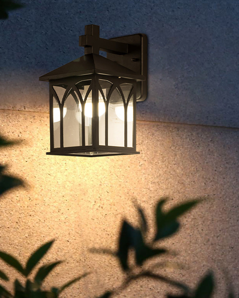 WOMO Seeded Glass Outdoor Wall Light-WM9201