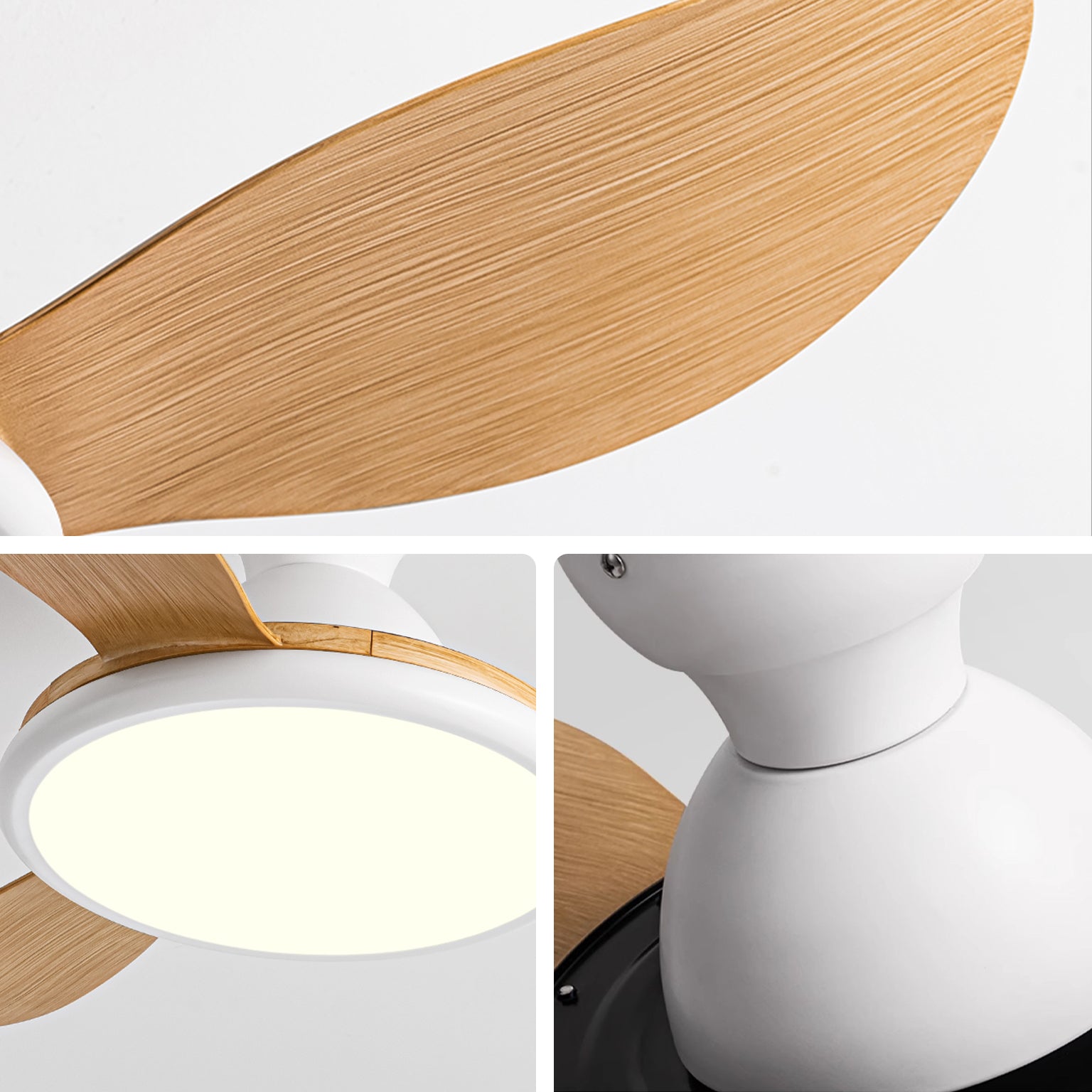 WOMO 42" Low Profile Ceiling Fan with Bright Light - WM5156