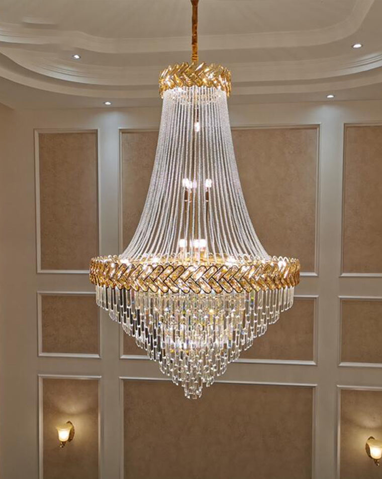 WOMO Tiered Crystal Chandelier-WM2381