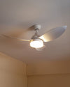WOMO White Modern Ceiling Fan Lamp-WM5109 thumbnail