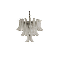 WOMO Mid Century Modern Glass Flower Petal Chandelier-WM3224