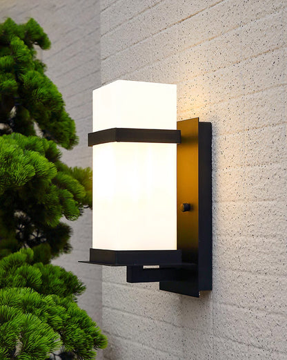 WOMO Frosted Glass Outdoor Wall Sconce-WM9202