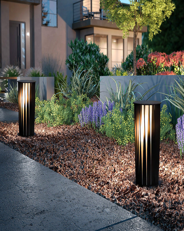 WOMO Decorative Solar Bollard Light-WM9179