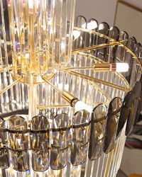 WOMO Cascading Crystal Chandelier-WM2387