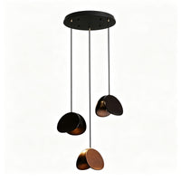 WOMO Mid‑Century Solid Wood Petal Chandelier-WM3261