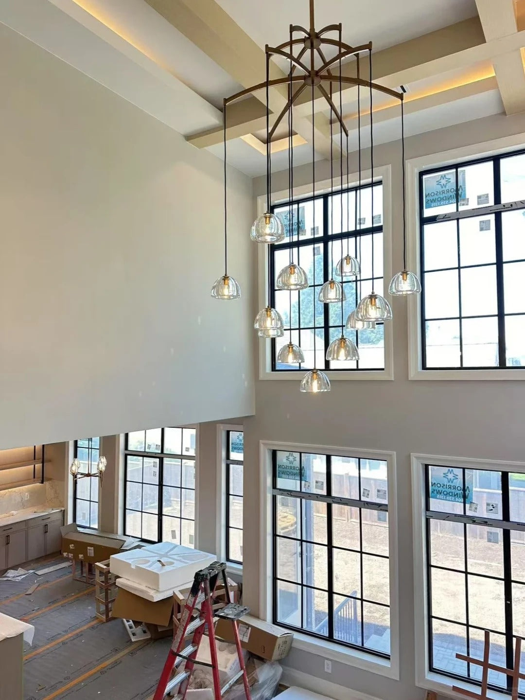 WOMO Crystal Cluster Chandelier - Hemisphere