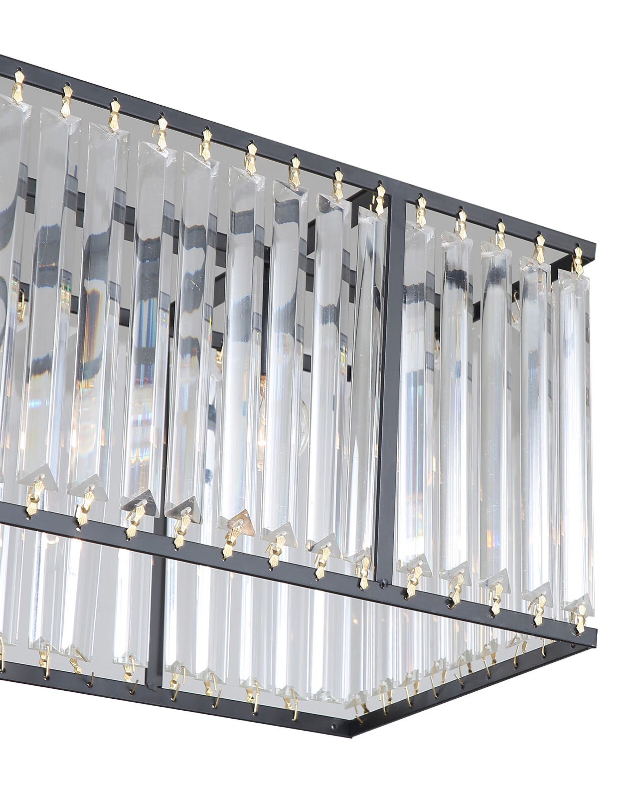 WOMO Rectangular Crystal Prism Chandelier-WM2588