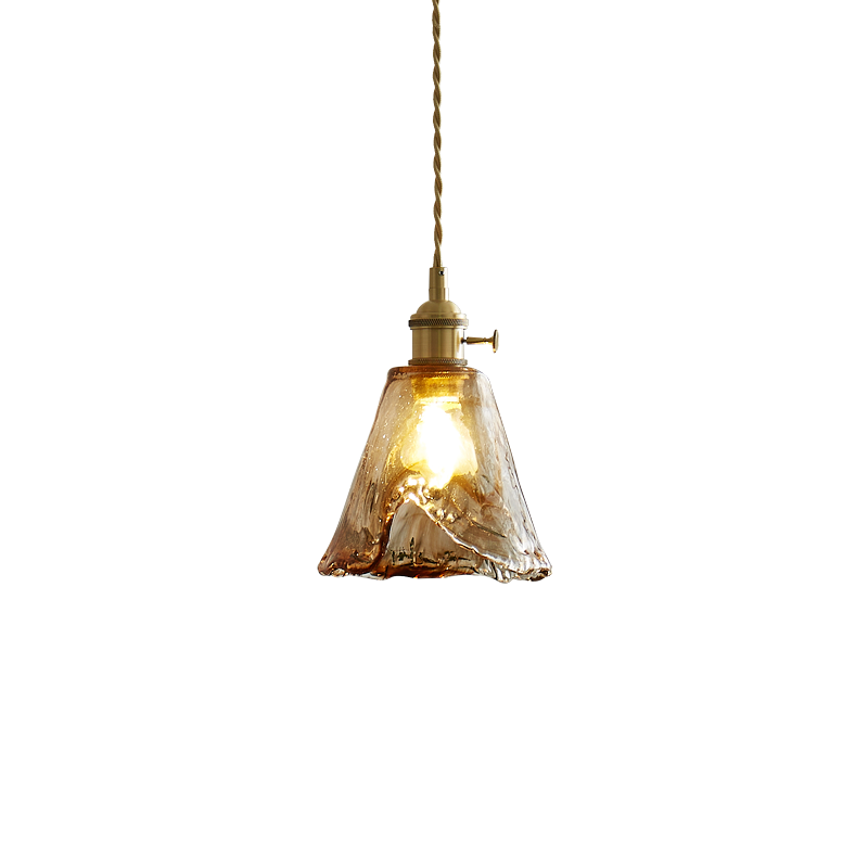 WOMO Amber Glass Small Pendant Light-WM2210