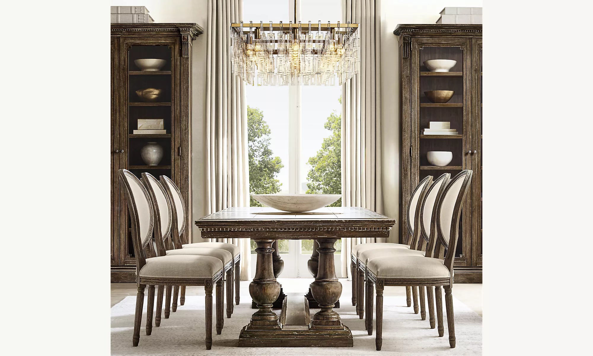 WOMO Chain Crystal Rectangular Chandelier - Marignan