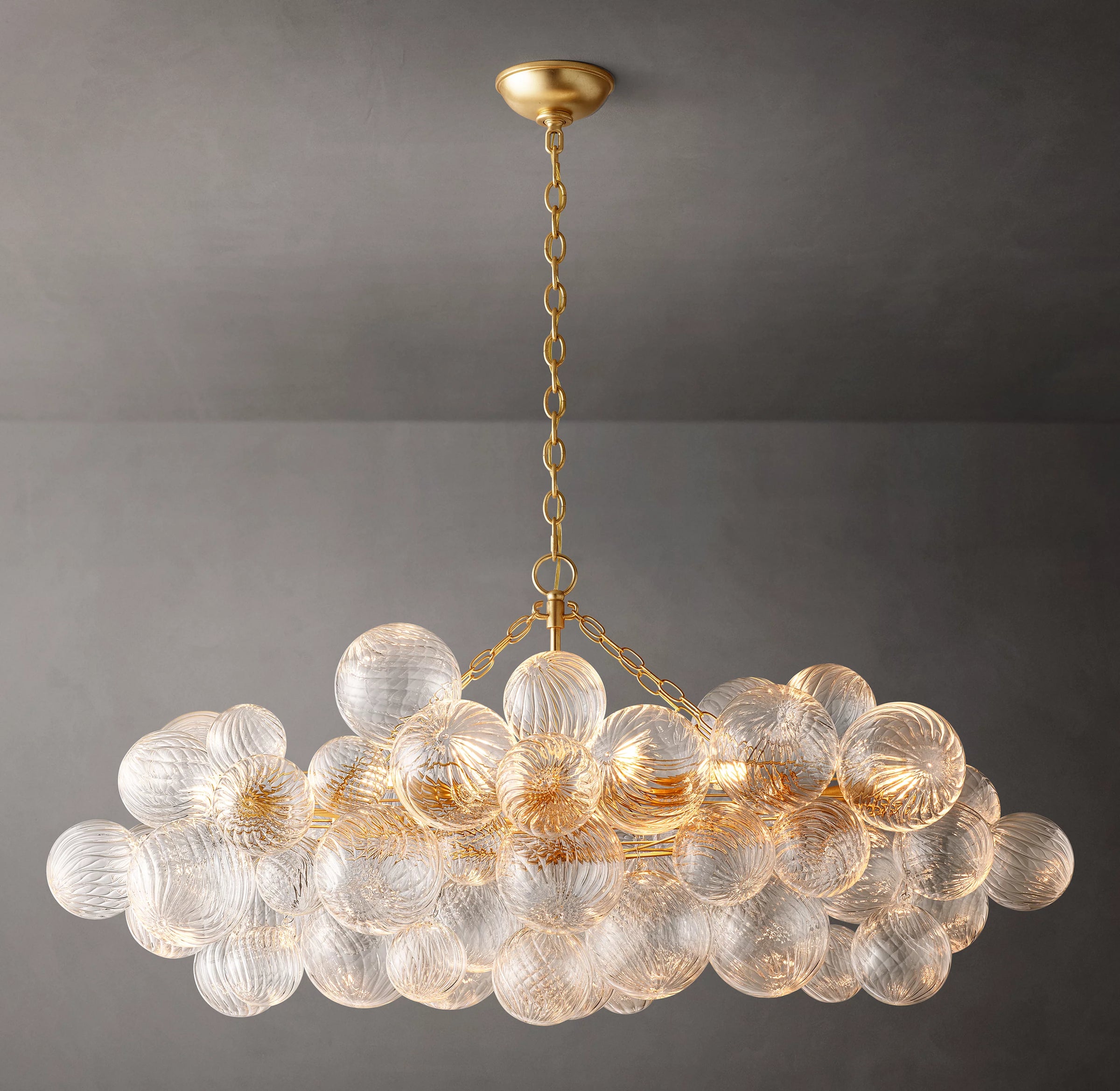 WOMO Glass Bubble Linear Chandelier - Talia
